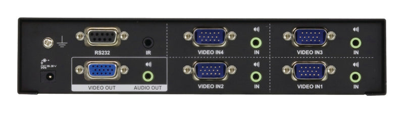 Aten At-vs0401 4-poorts Vga-audio/videoschakelaar