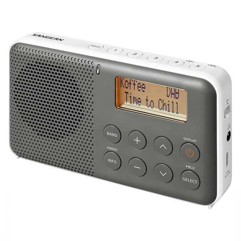 Sangean DPR-64 DAB+ Zakradio Grijs/Wit