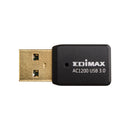 Edimax EW-7822UTC Draadloze Usb-adapter Ac1200 Wi-fi Zwart