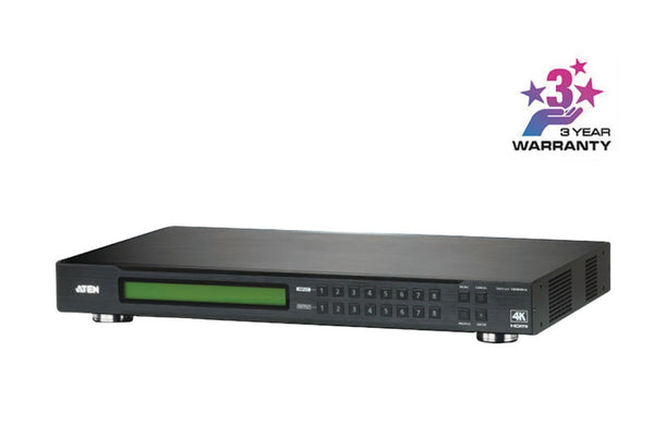 Aten VM0808HA-AT-G Hdmi Matrix 8x Hdmi-ingang - 8x Hdmi-uitgang Zwart