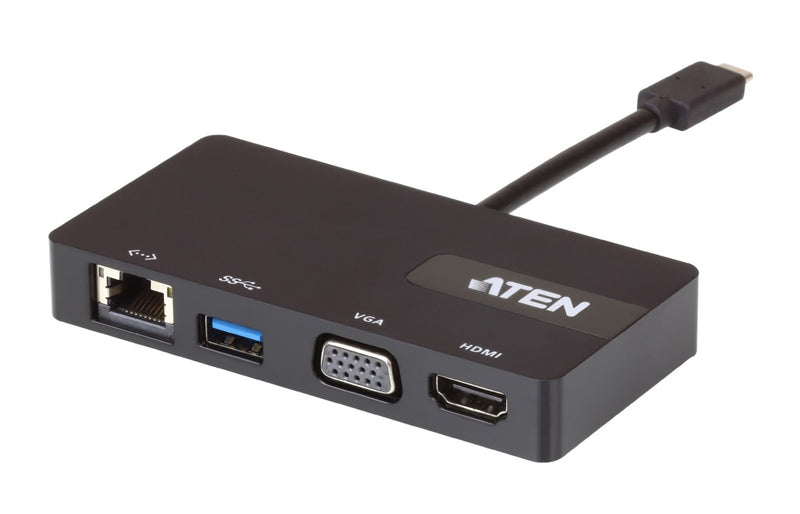 Aten UH3232-AT Usb 3.1 Adapter Usb-c Male - Usb A Female / Hdmi / Vga Female 15-pins / Rj45 (8/8) F
