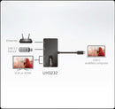 Aten UH3232-AT Usb 3.1 Adapter Usb-c Male - Usb A Female / Hdmi / Vga Female 15-pins / Rj45 (8/8) F