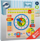 Small Foot - Houten Kalenderklok Seizoenen BIj (Duitstalig)