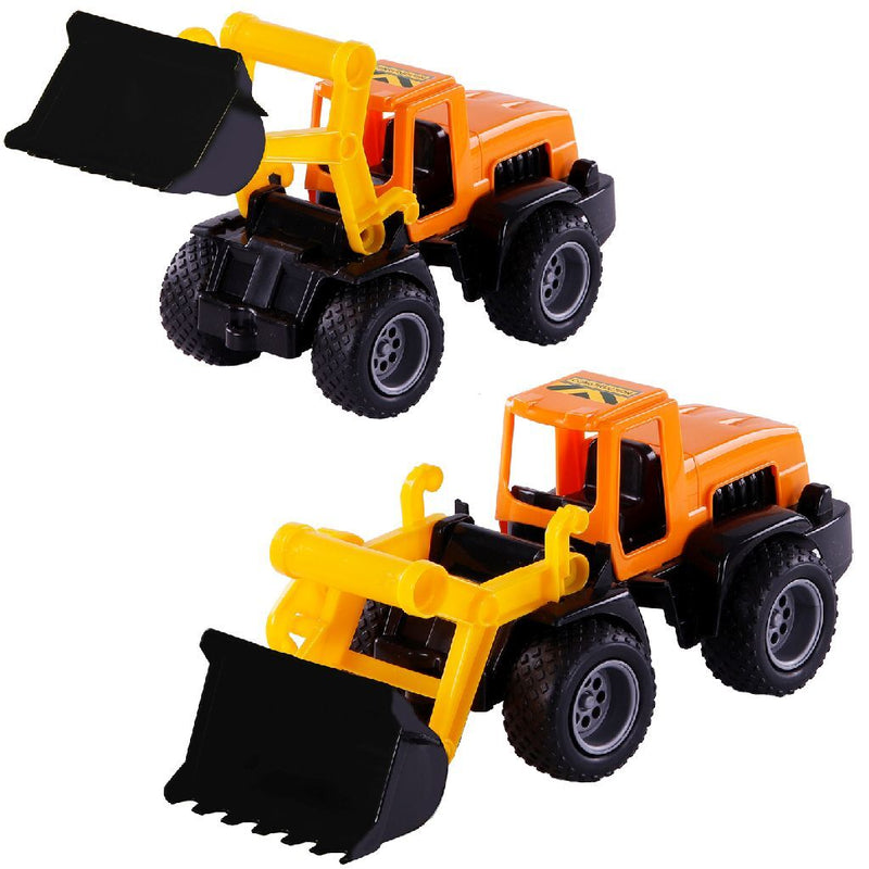 Polesie Shovel met Frontlader 39 cm Geel/Oranje/Zwart