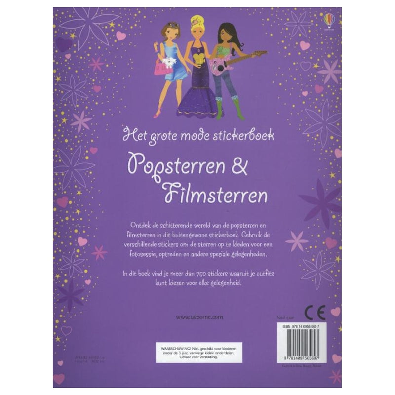 Grote Mode Stickerboek - Pop- & Filmsterren (750 stickers)