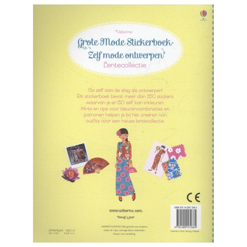 Grote Mode Stickerboek - Lentecollectie (350 stickers)