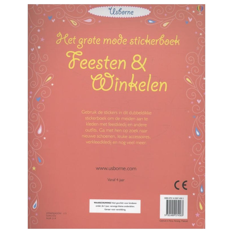 Grote Mode Stickerboek - Feesten & Winkelen (700 stickers)