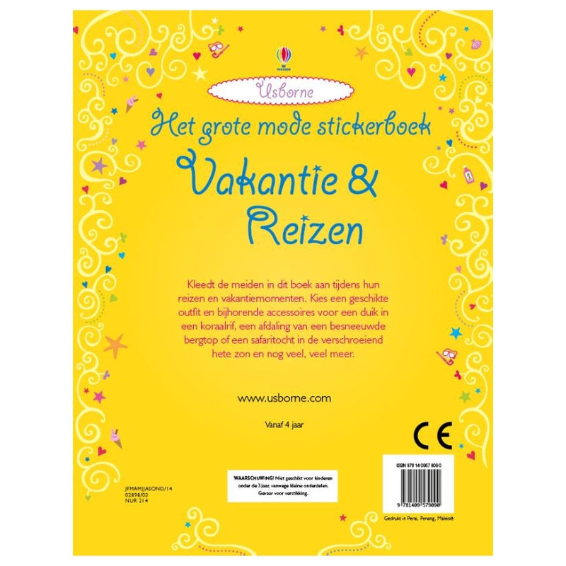 Grote Mode Stickerboek - Vakantie & Reizen (700 stickers)