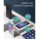 GP Powerbank Grijs 20.000mah