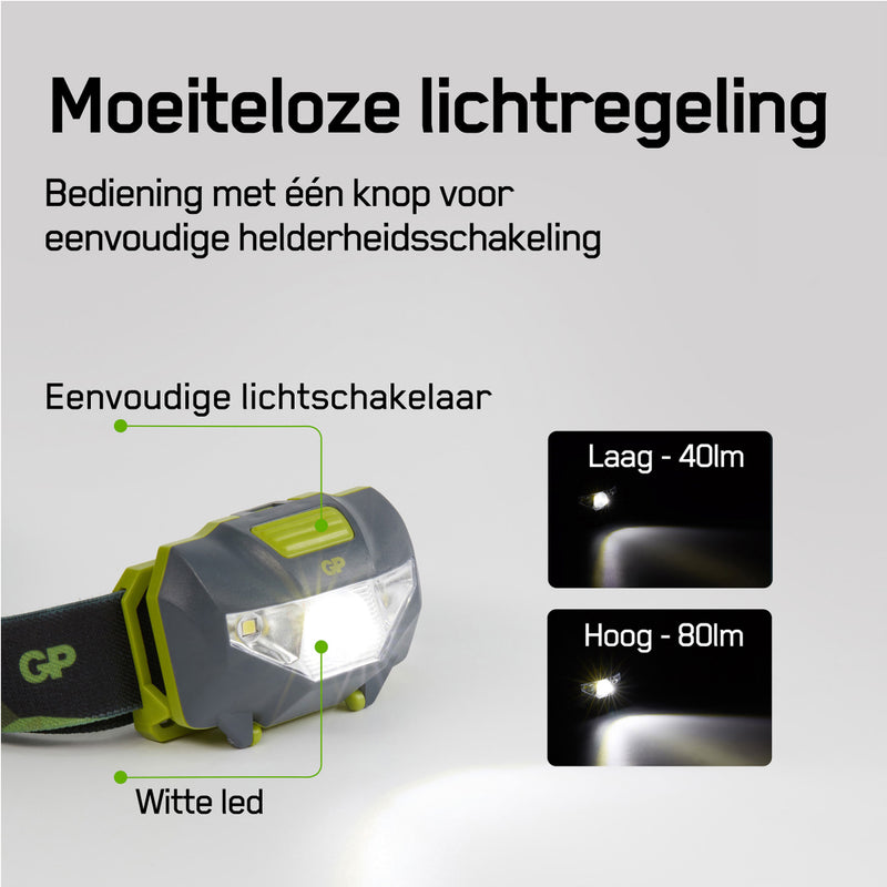 GP Hoofdlamp 3x Aaa 80 Lumen