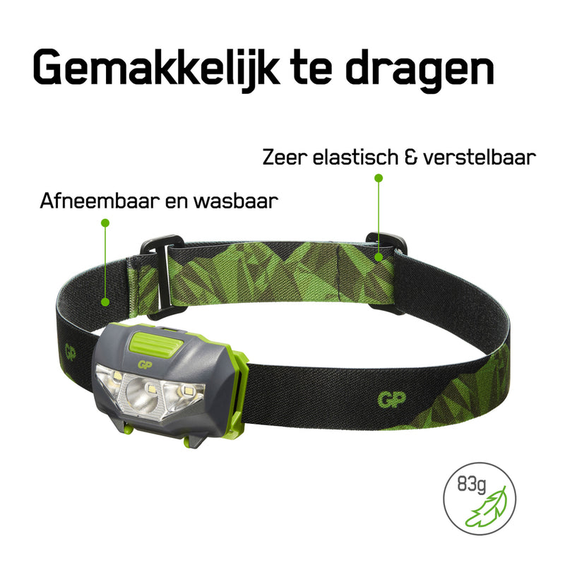 GP Hoofdlamp 3x Aaa 80 Lumen