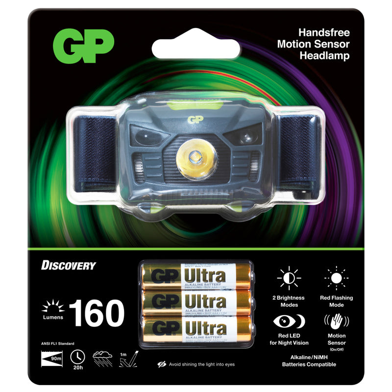 GP Hoofdlamp 3x Aaa 160 Lumen