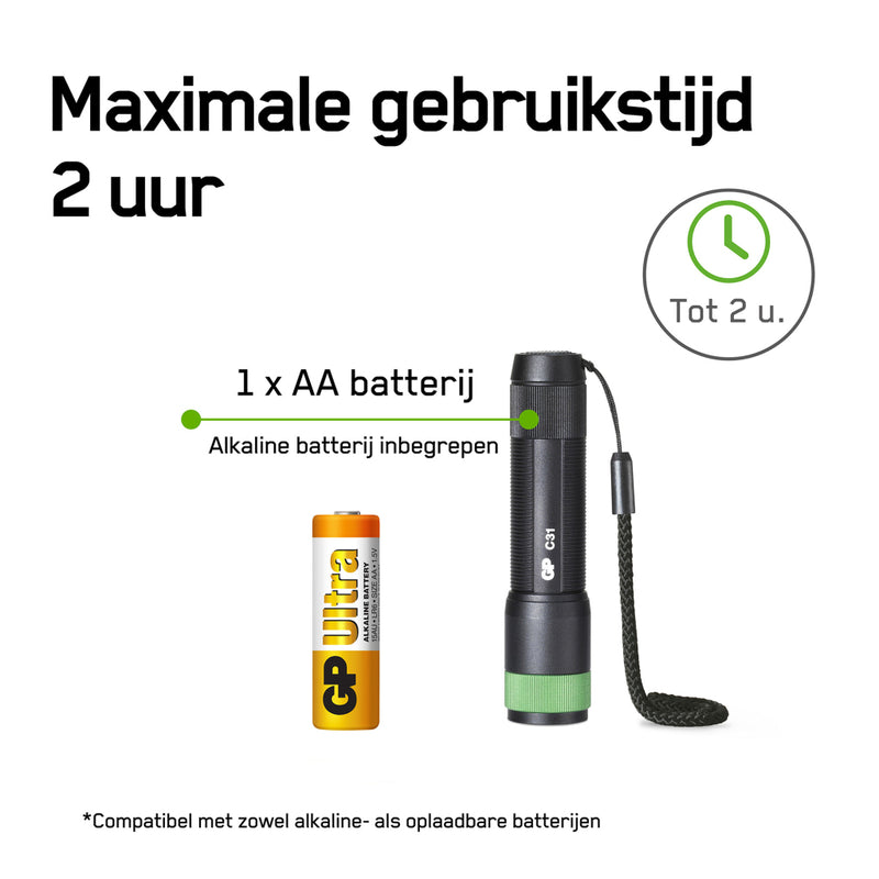 GP Zaklamp 1x Aa 85 Lumen