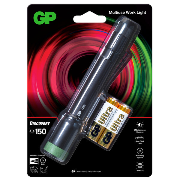 GP Zaklamp 2x Aa 150 Lumen