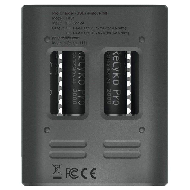 GP Recyko Pro Lader + 4 AA Batterijen 2000mah
