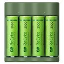 GP Recyko USB Lader + 4 AA Batterijen 2100mah