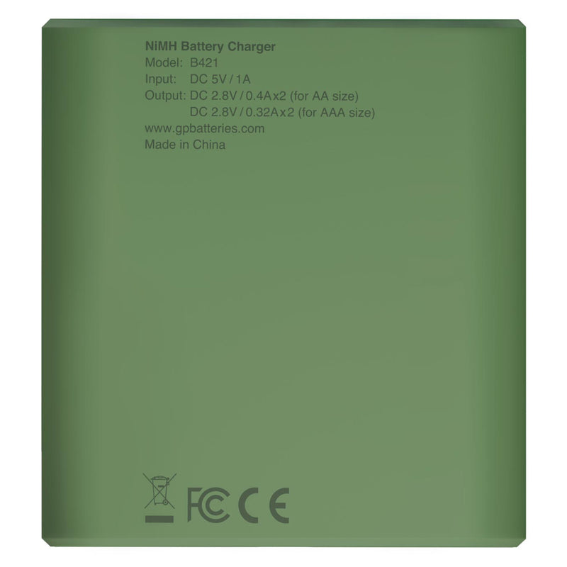 GP Recyko USB Lader + 4 AA Batterijen 2100mah