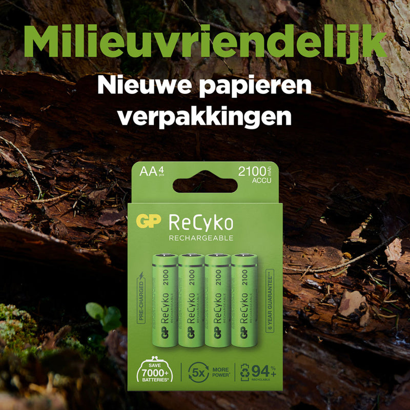 GP Recyko Gp Oplaadbaar Batterij Aa A4 2100mah