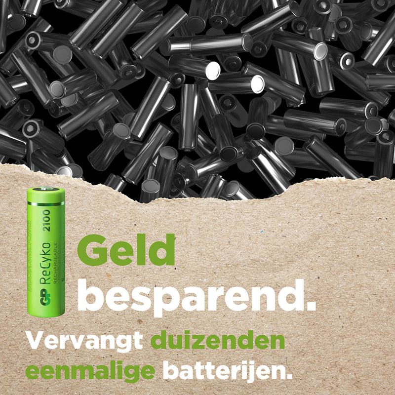 GP Recyko Gp Oplaadbaar Batterij Aa A4 2100mah