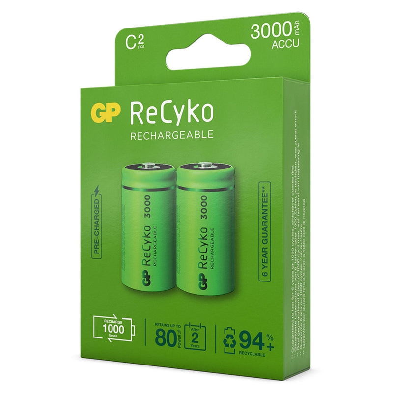 GP Recyko Gp Oplaadbaar Batterij C A2 3000mah