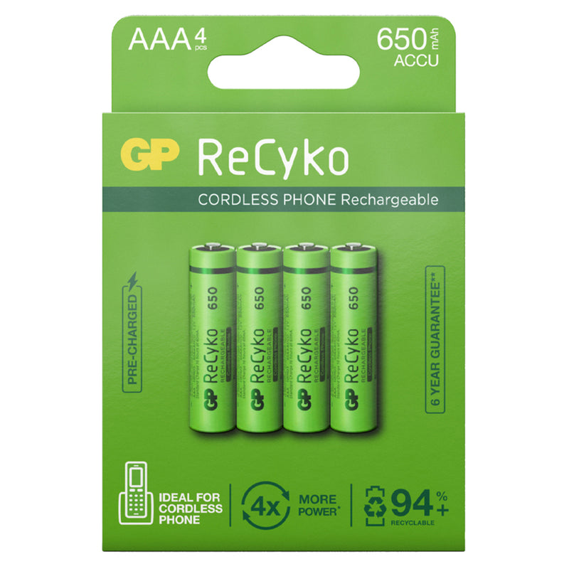 GP Oplaadbaar Batterij Aaa A4 650mah
