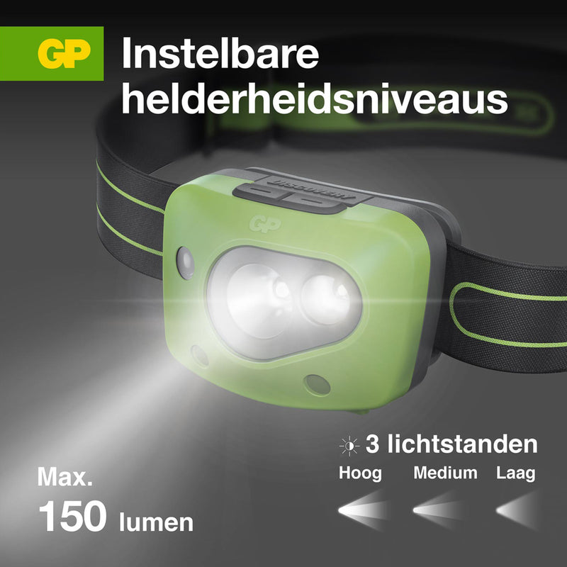GP Hoofdlamp 3x Aaa 150 Lumen