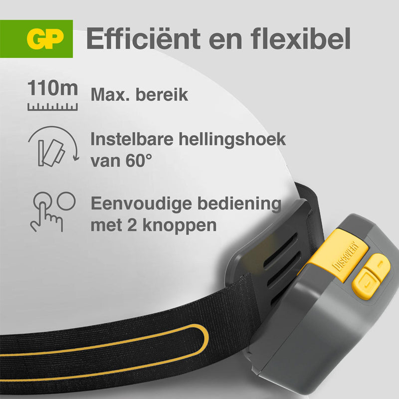 GP Hoofdlamp 3x Aaa 375 Lumen