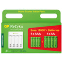 GP Oplaadbaar Batterij 4x Aa En Aaa En Lader