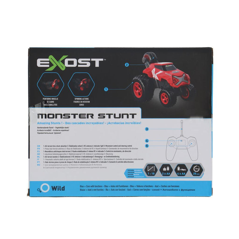 Silverlit Exost Monster RC Auto 1:18 Rood/Zwart
