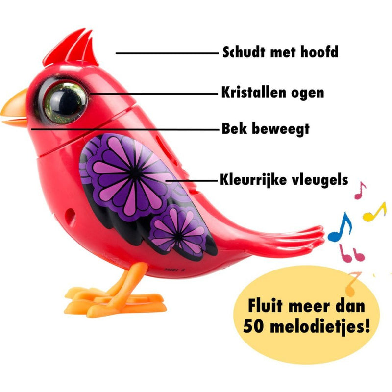 Digifriend DigiBirds Cardinal Interactief Vogeltje + Geluid
