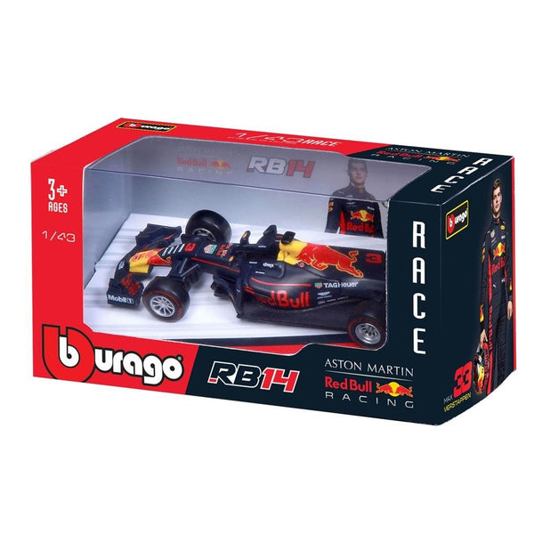 Burago RB14 Red Bull Max Verstappen Formule 1 Auto 1:43