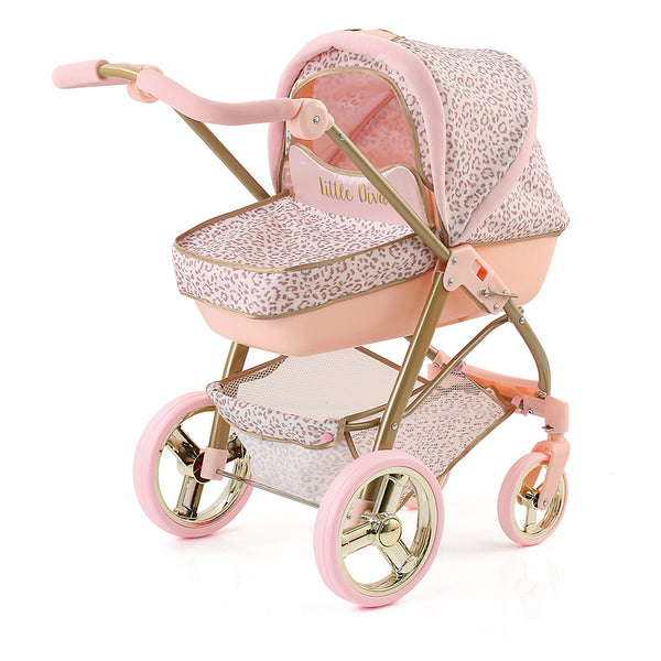 Hauck-Toys Little Diva Poppenwagen Goud/Roze