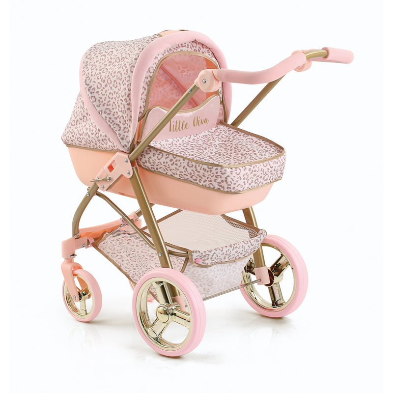 Hauck-Toys Little Diva Poppenwagen Goud/Roze