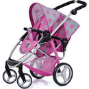 Hauck-Toys iCoo Duett Poppenwagen Roze/Grijs