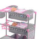 Hauck-Toys Eenhoorn Poppen-Verzorgingstafel Roze/Grijs