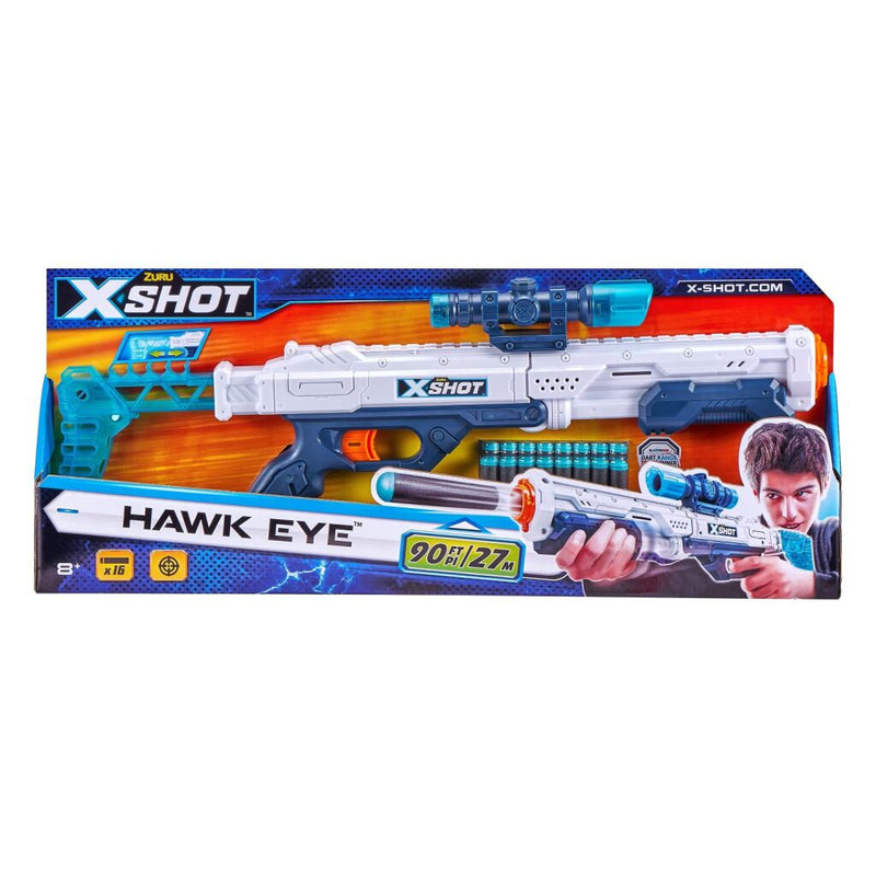 Zuru X-Shot Excel Hawk Eye Blaster + 16 Darts
