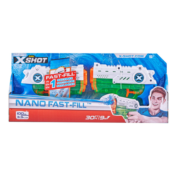 Zuru X-Shot Nano Fast Fill Waterpistolen 2 Stuks