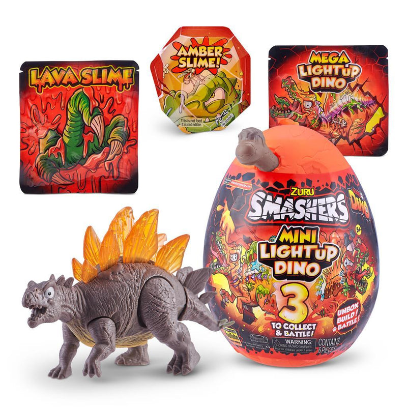 Zuru Smashers Light Up Dino Mini Ei + Licht Assorti