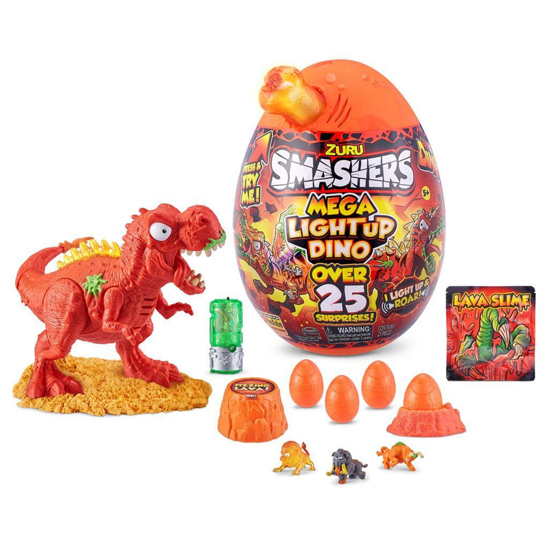 Zuru Smashers Mega Light Up Dino Ei + Licht en Geluid