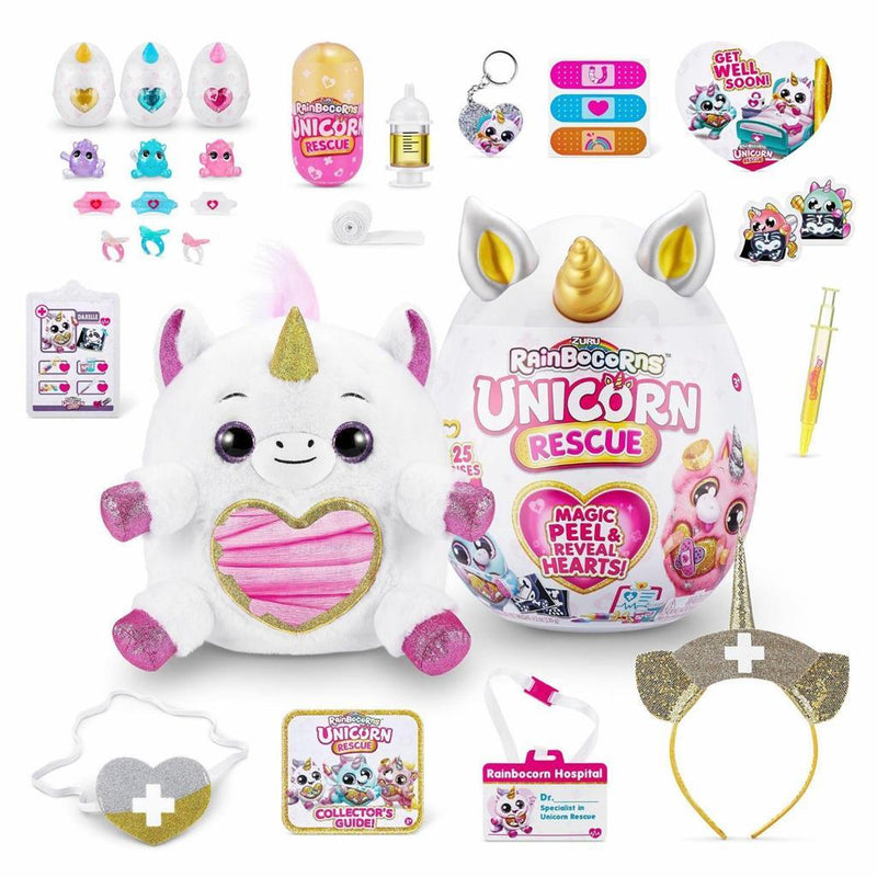 Zuru Rainboorns Unicorn Rescue Knuffel Eenhoorn Assorti