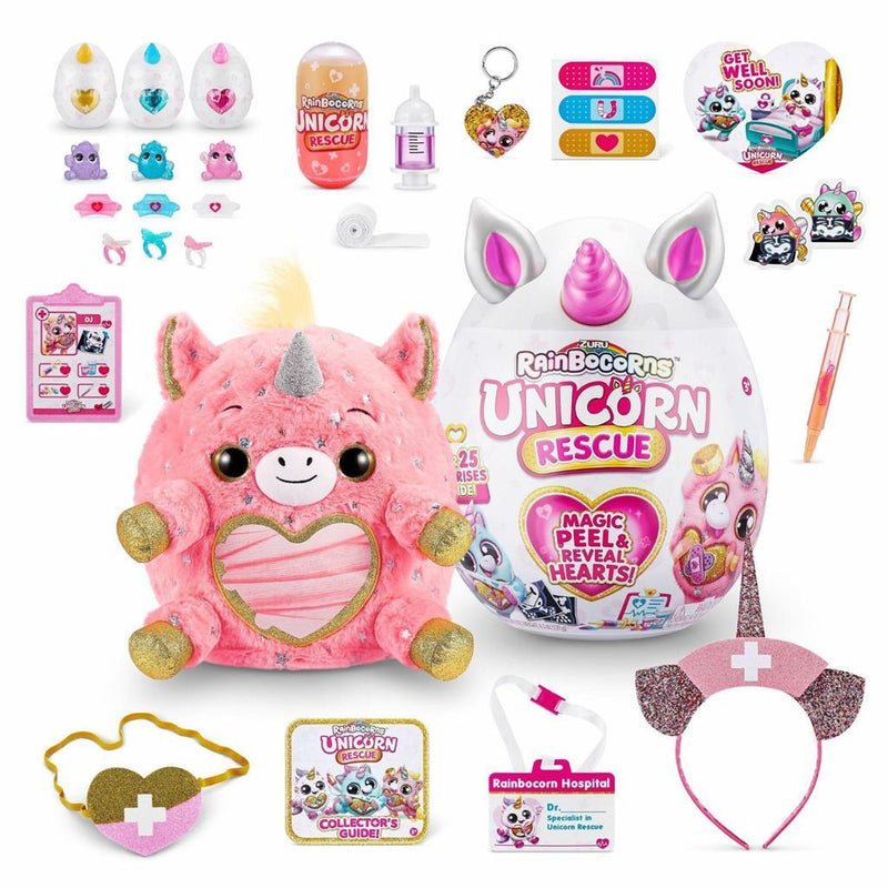 Zuru Rainboorns Unicorn Rescue Knuffel Eenhoorn Assorti