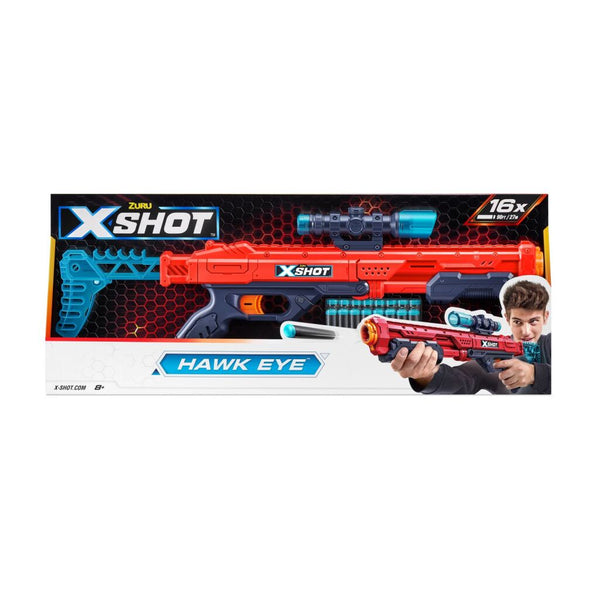 Zuru X-Shot Excel Hawk Eye Blaster + 16 Darts