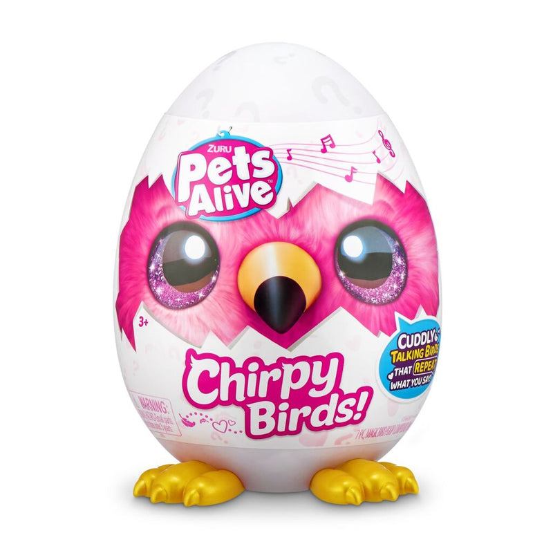 Zuru Pets Alive Chirpy Birds Knuffel Vogel + Geluid Assorti