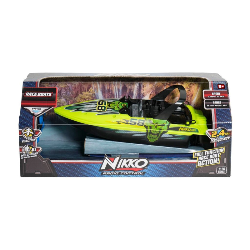 Nikko RC Raceboot 1:16 Groen/Zwart