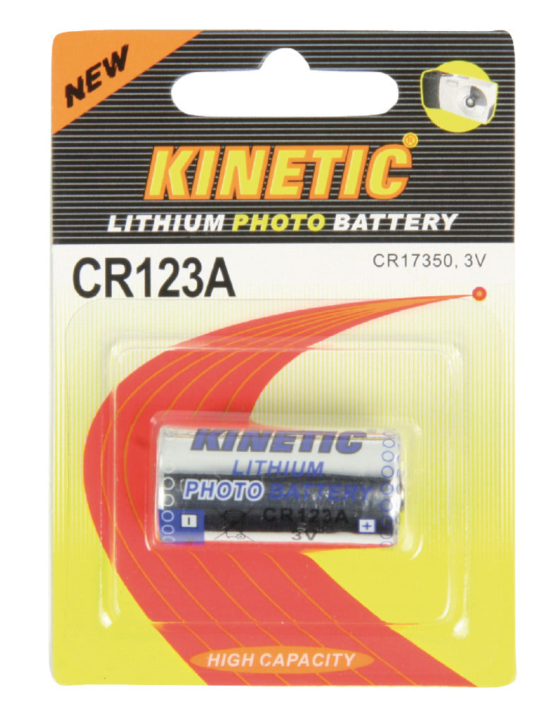 Kinetic Cr123a Cr123 Lithium Foto Batterij 3 V 1200 Mah 1-blister