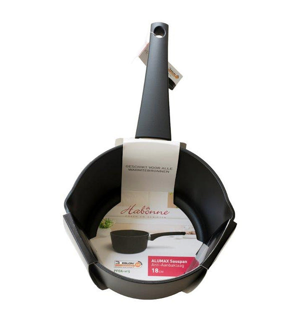 Habonne Alumax steelpan 16 cm met 2 schenktuiten
