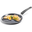 GreenChef Pannenkoekenpan 28 cm met Borstel Zwart