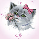 Diamond Dotz Diamond Painting Kitty 32x32 cm
