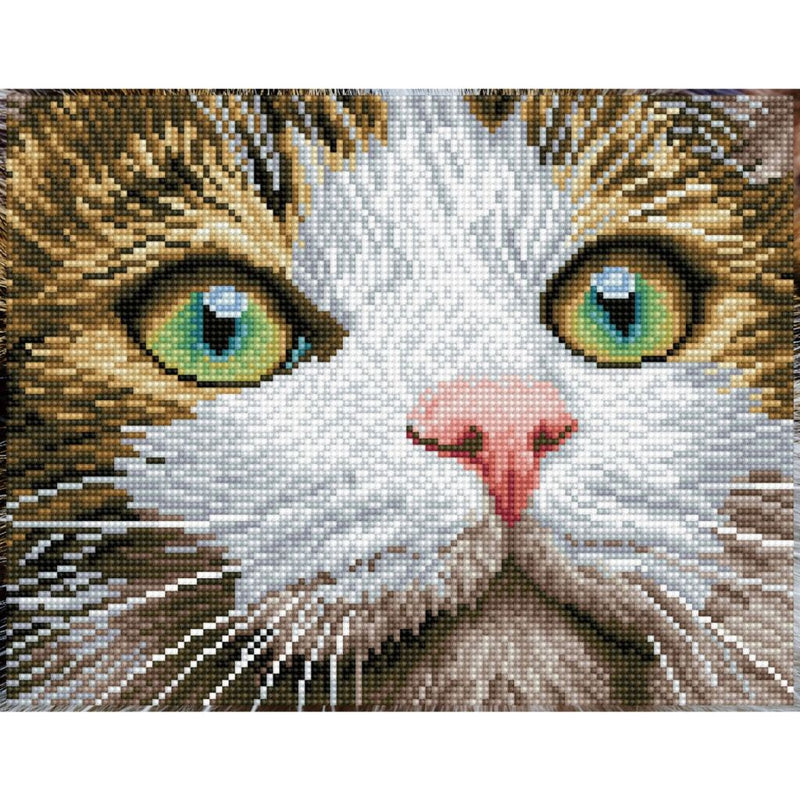 Diamond Dotz Diamond Painting Kat Groene Ogen 43x35 cm
