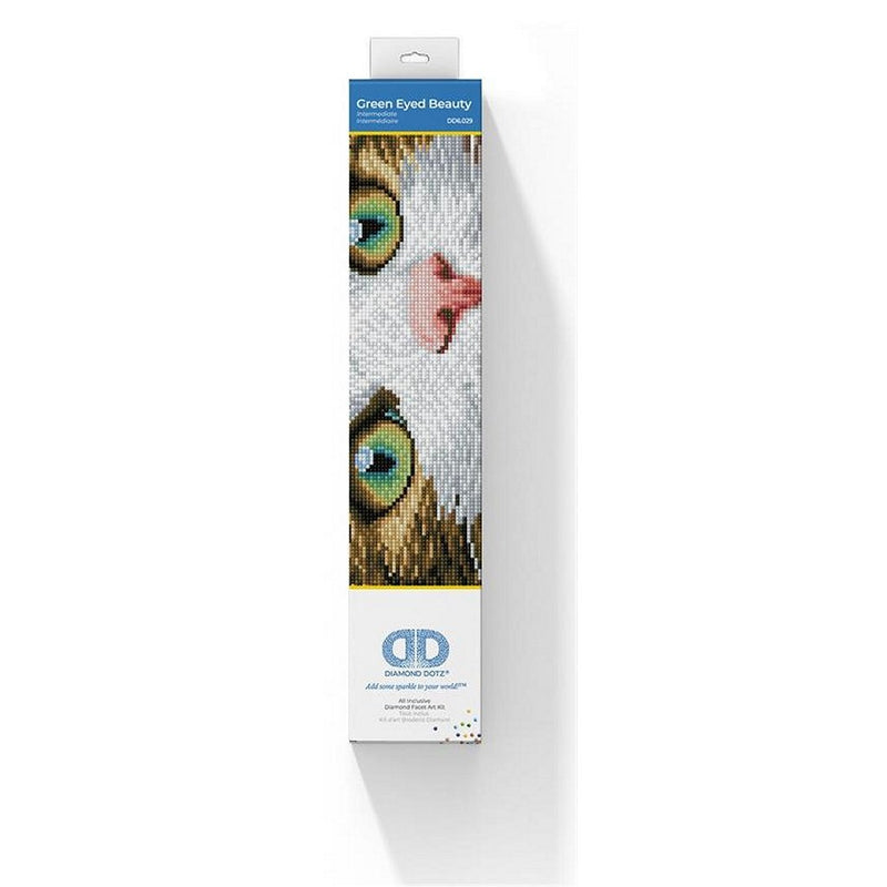 Diamond Dotz Diamond Painting Kat Groene Ogen 43x35 cm